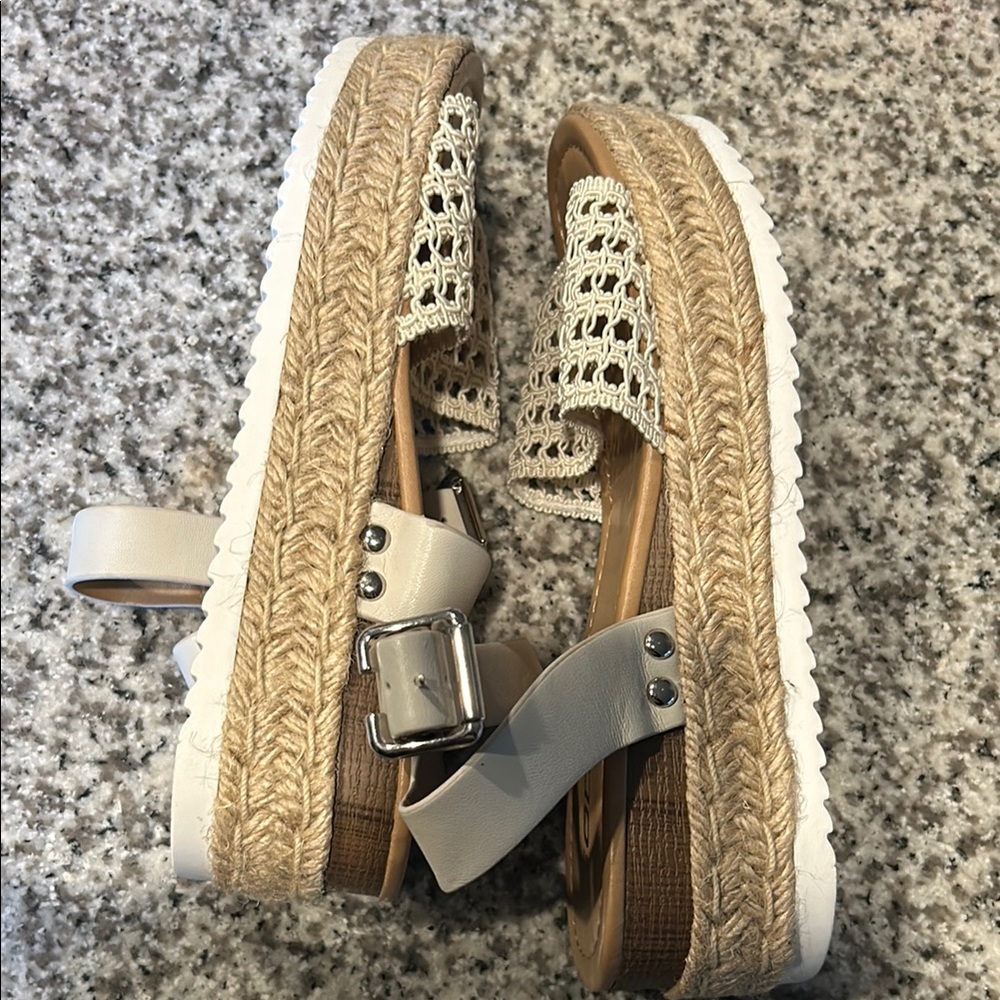 Soda Cream Sandals with Woven Straps - Picture 4 of 4